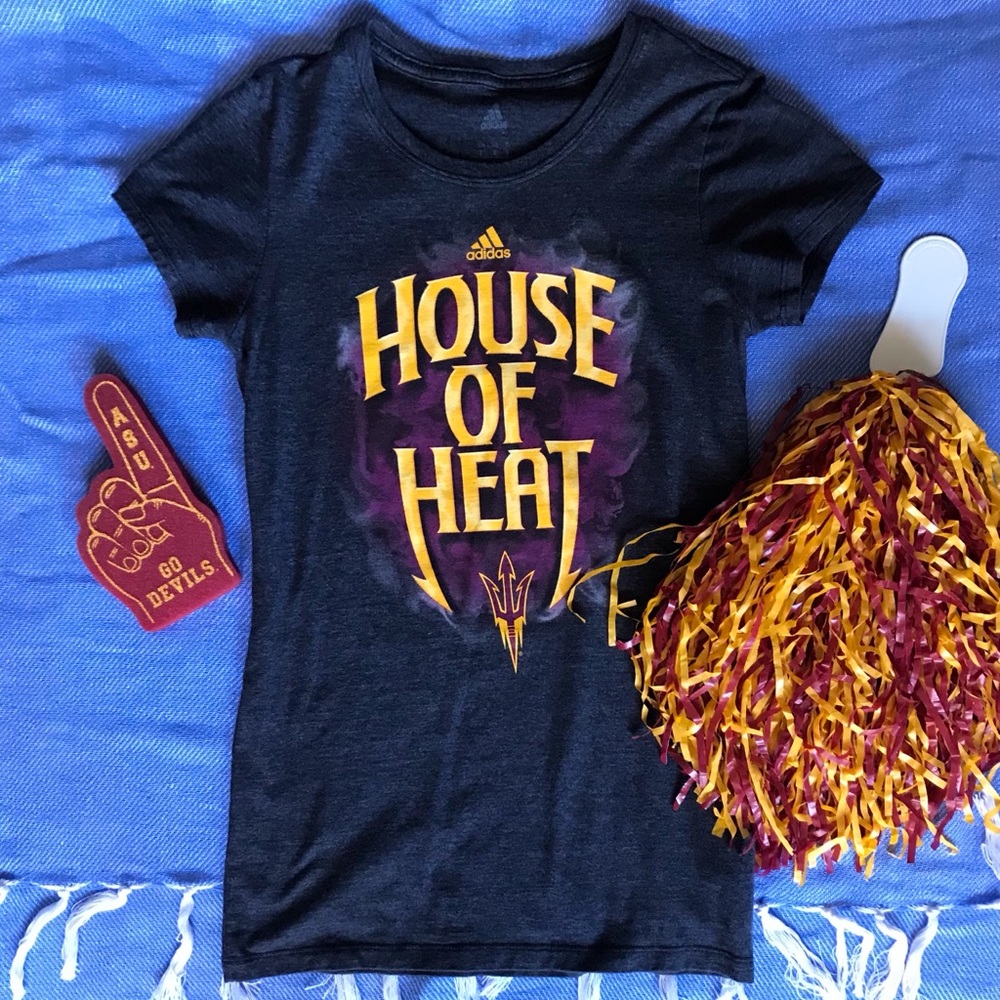 ADIDAS Arizona State University fitted t shirt- S